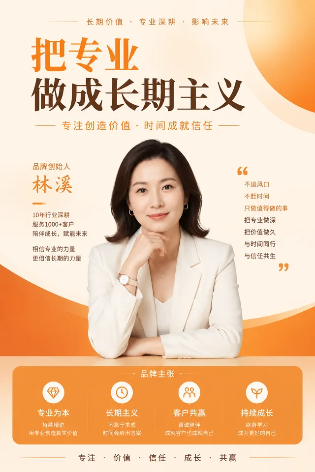 创始人品牌海报
