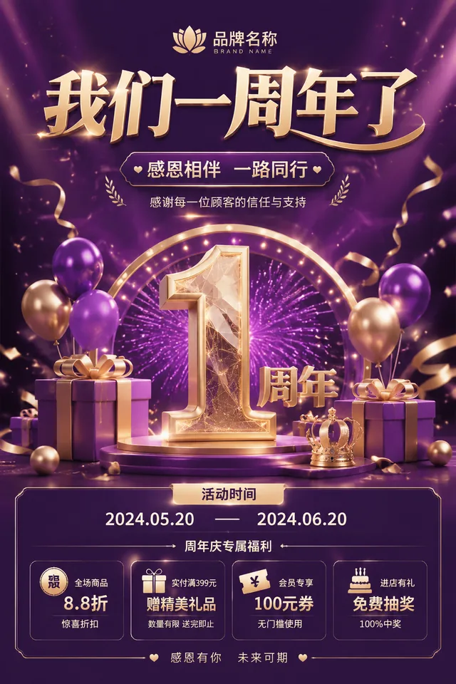 周年庆活动海报