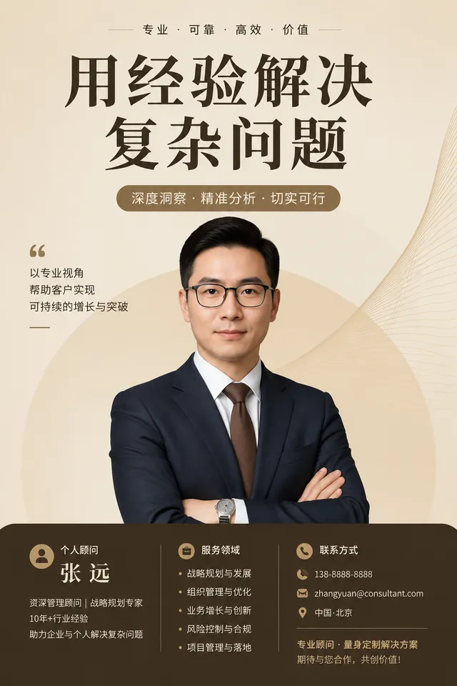 顾问个人介绍