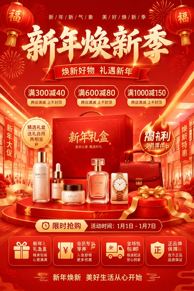 新年促销海报