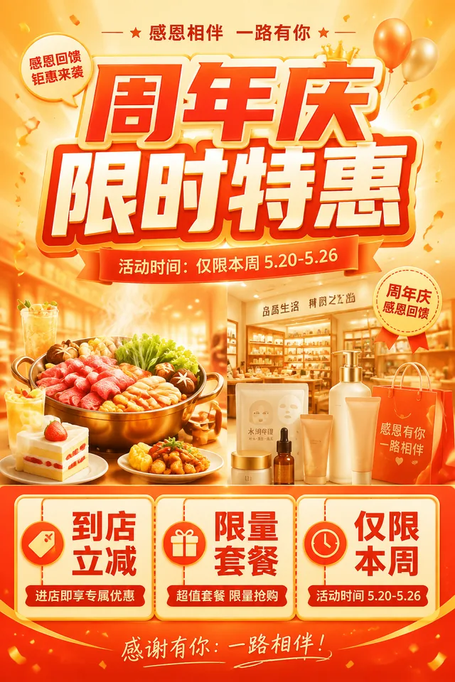 门店促销海报